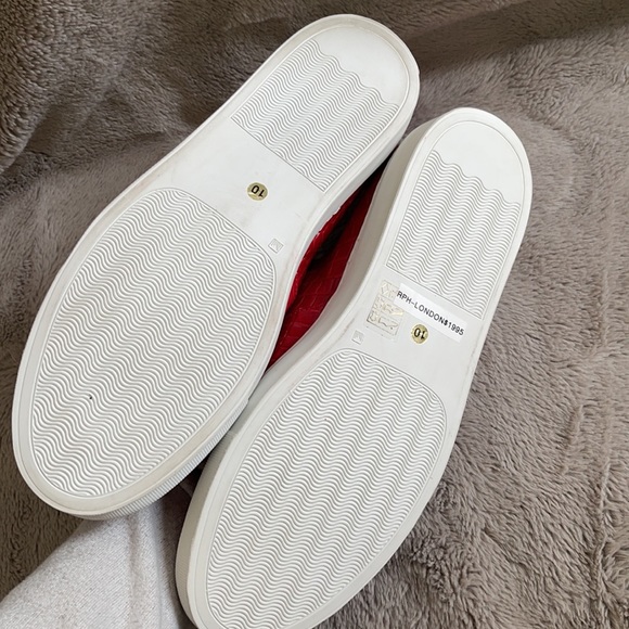 NWOB RODNEY P. HUNT RED CROC LOAFERS 10 - Picture 4 of 5